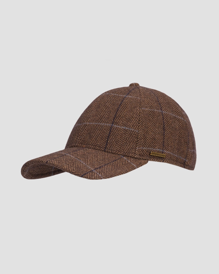 Vlněná pánská kšiltovka Stetson Baseball Cap Wool Ef v hnědé barvě