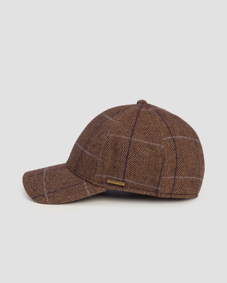Vlněná pánská kšiltovka Stetson Baseball Cap Wool Ef v hnědé barvě
