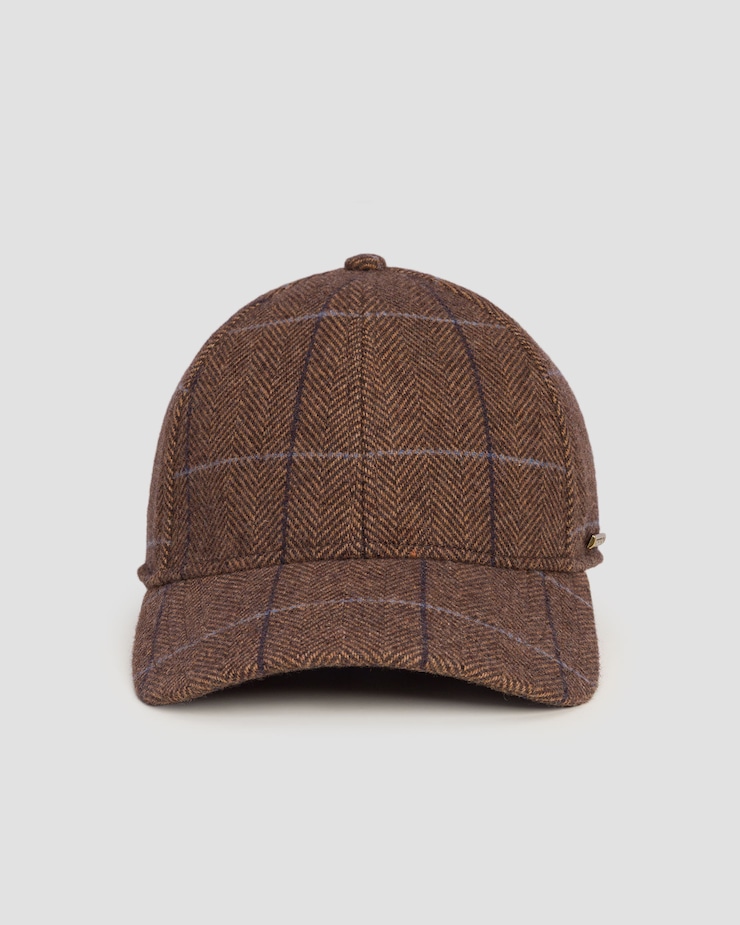 Vlněná pánská kšiltovka Stetson Baseball Cap Wool Ef v hnědé barvě