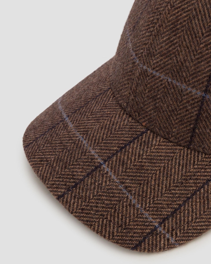 Vlněná pánská kšiltovka Stetson Baseball Cap Wool Ef v hnědé barvě