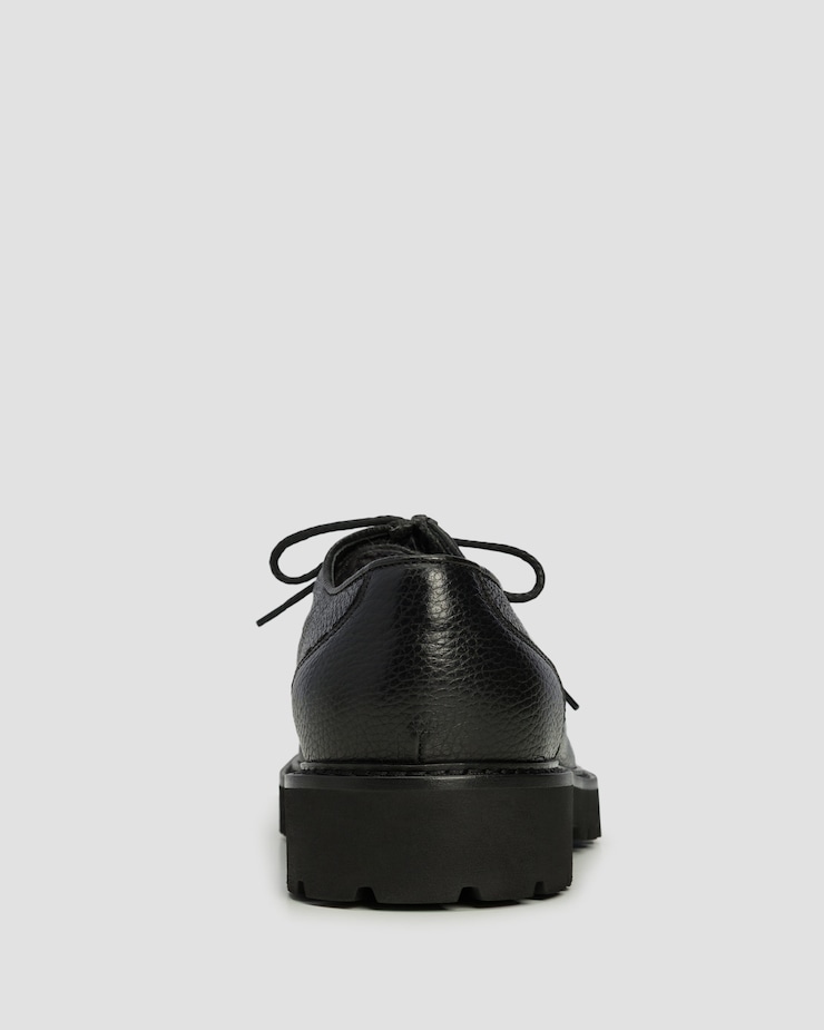 Scarpe in pelle da uomo Doucal's Derby Parabout Beran nere