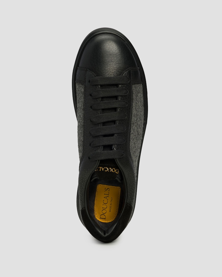 Scarpe in pelle da uomo Doucal's Liam nere