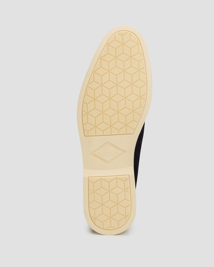 Men's moccasins  Doucal's Mocassino Vaschetta Reverse navy blue