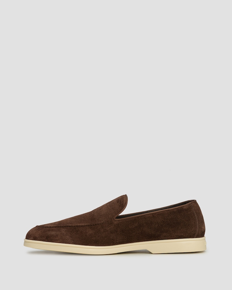 Men's moccasins Doucal's Mocassino Vaschetta Reverse brown