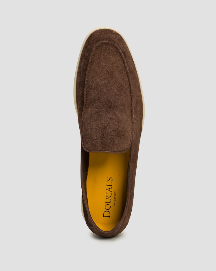 Men's moccasins Doucal's Mocassino Vaschetta Reverse brown