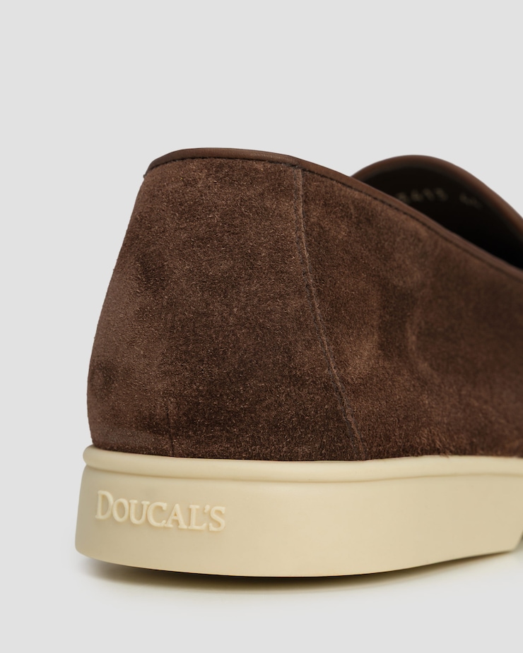 Men's moccasins Doucal's Mocassino Vaschetta Reverse brown