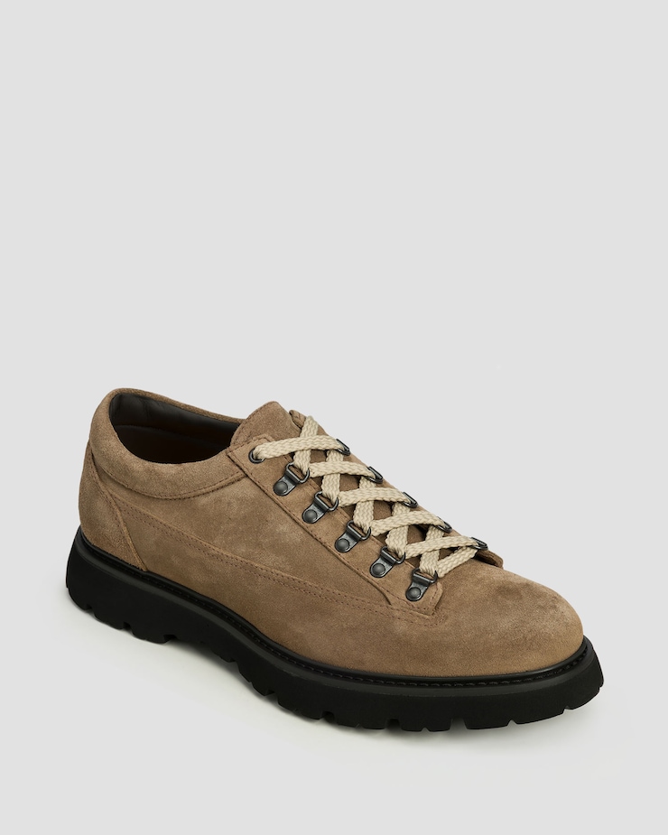 Men's suede shoes Doucal's Derby Ganci Jason brown