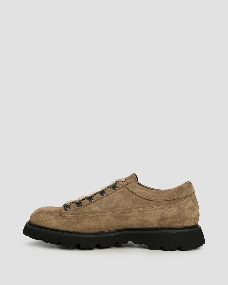 Men's suede shoes Doucal's Derby Ganci Jason brown