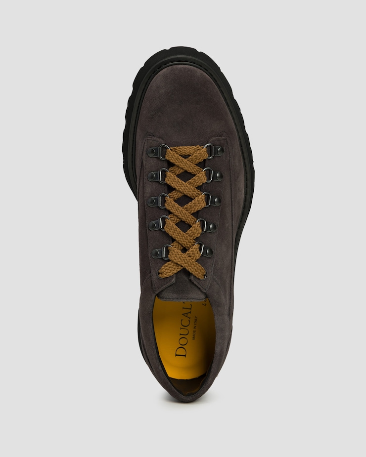 Scarpe da uomo Doucal's Derby Ganci Jason grigie