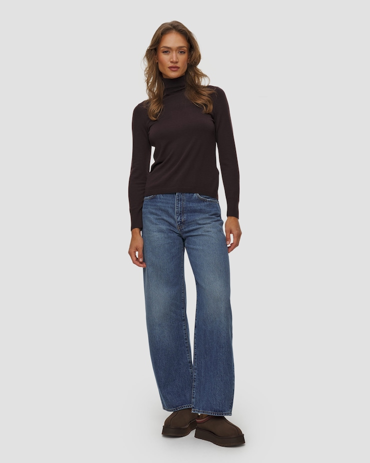 Frame The Bow Damenjeans mit weitem Bein