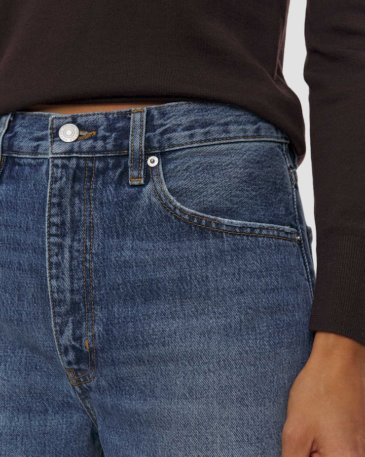 Frame The Bow Damenjeans mit weitem Bein