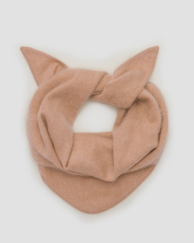 Sciarpa in cashmere da donna Soft Goat Brushed Triangle Scarf