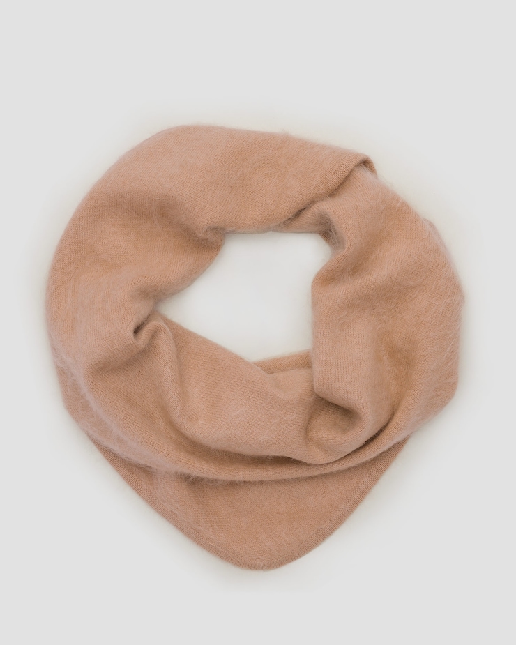 Sciarpa in cashmere da donna Soft Goat Brushed Triangle Scarf