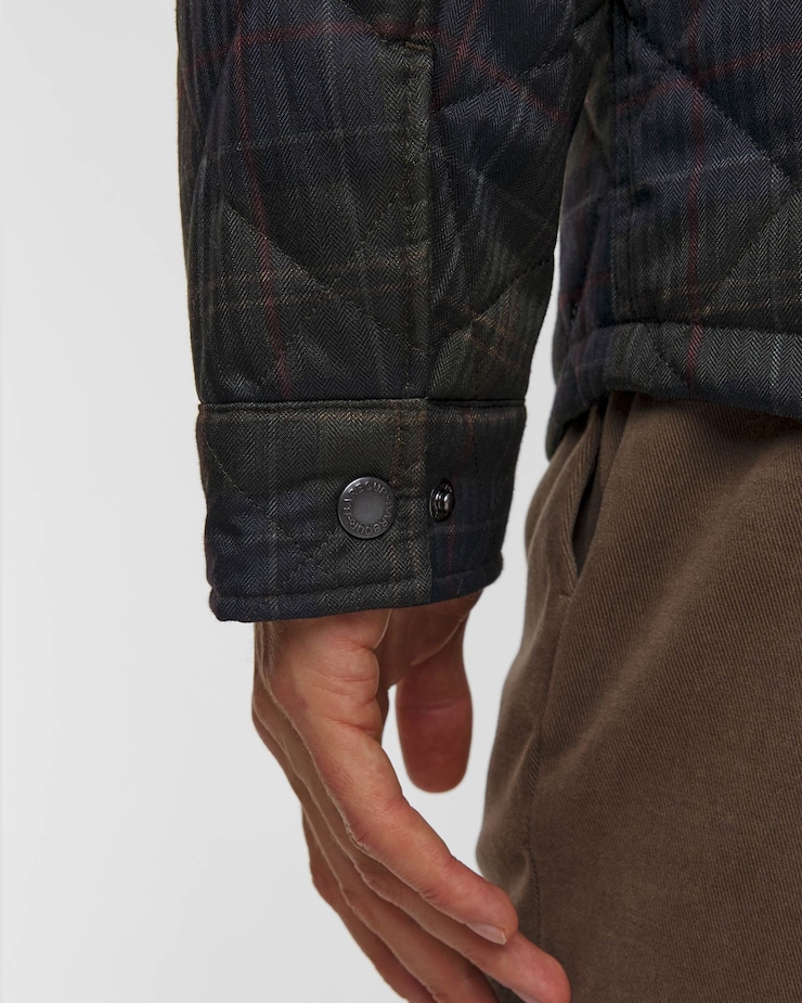 Pikowana kurtka męska Barbour Tartan Shirt Quilted Jacket