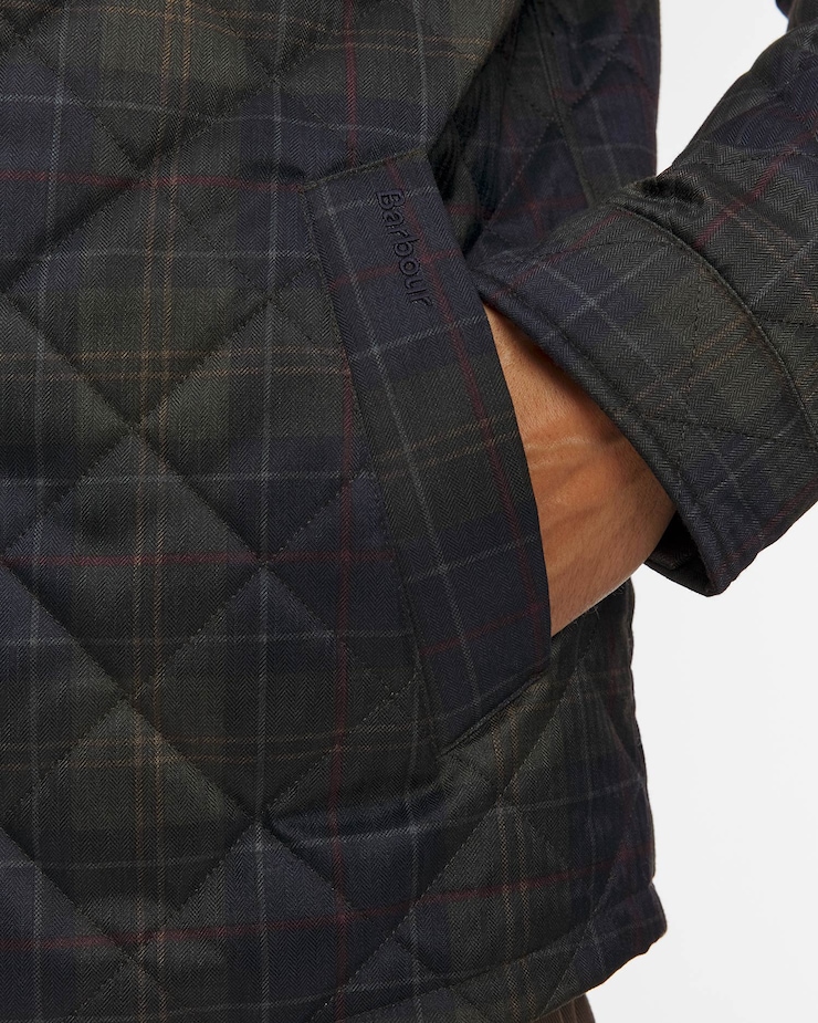 Pikowana kurtka męska Barbour Tartan Shirt Quilted Jacket