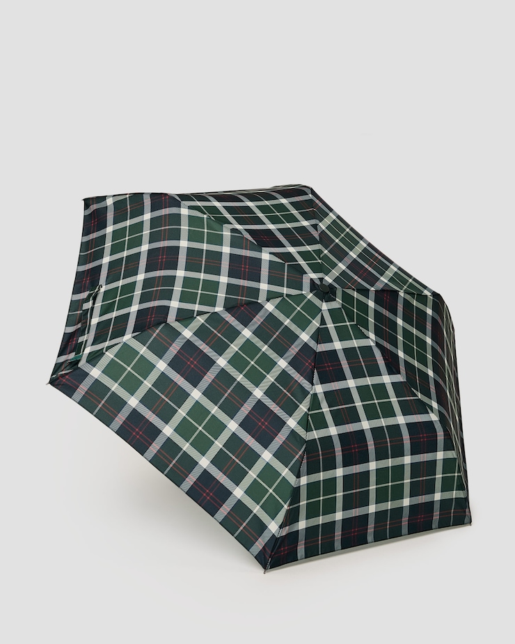 Ombrello Barbour Tartan Mini Umbrella