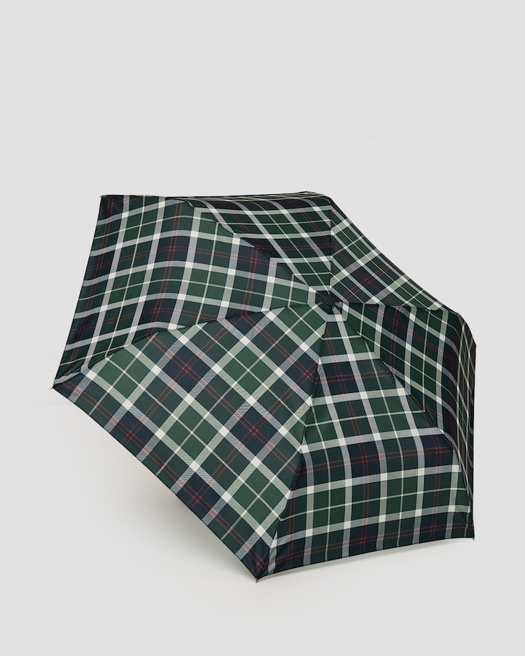 Ombrello Barbour Tartan Mini Umbrella