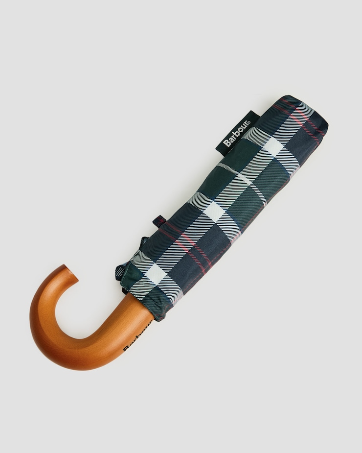Ombrello Barbour Tartan Mini Umbrella