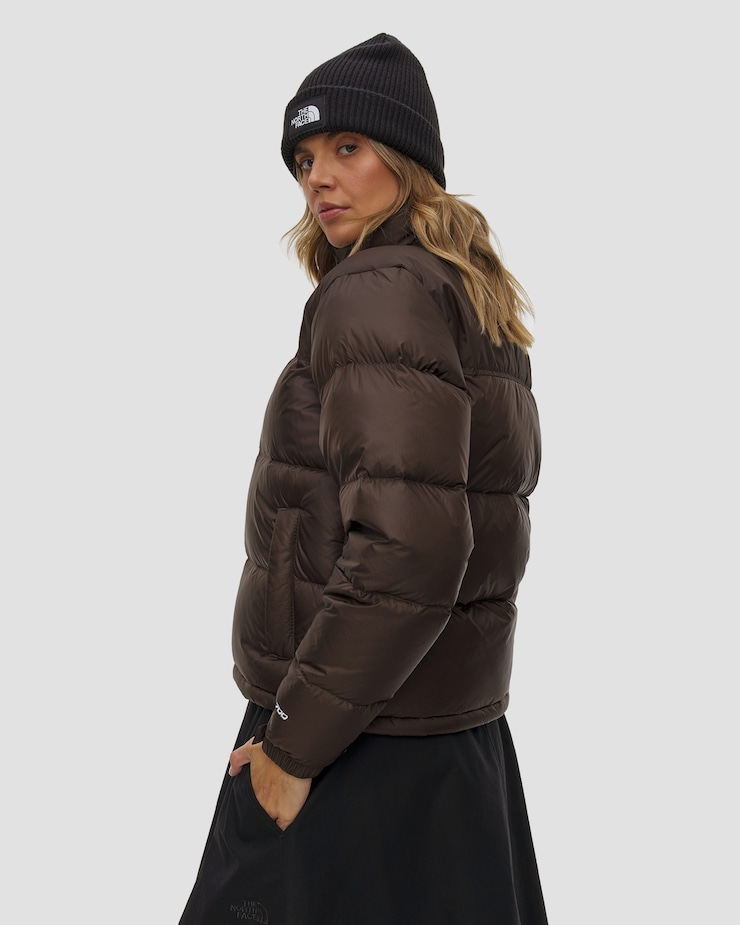 Dámská péřová bunda The North Face 1996 Retro Nuptse Jacket v hnědé barvě