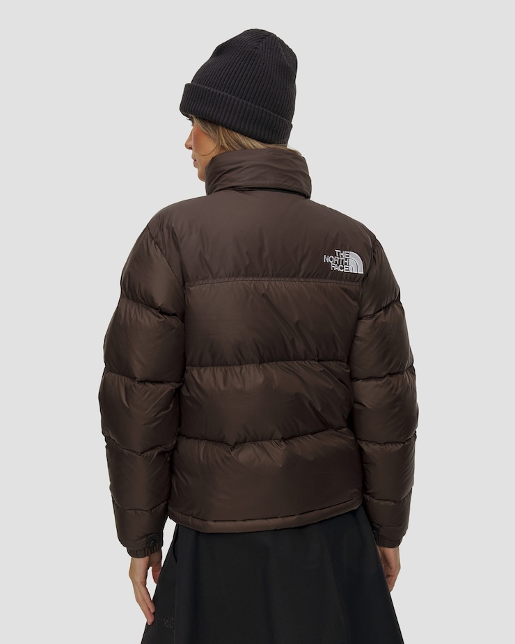 Dámská péřová bunda The North Face 1996 Retro Nuptse Jacket v hnědé barvě
