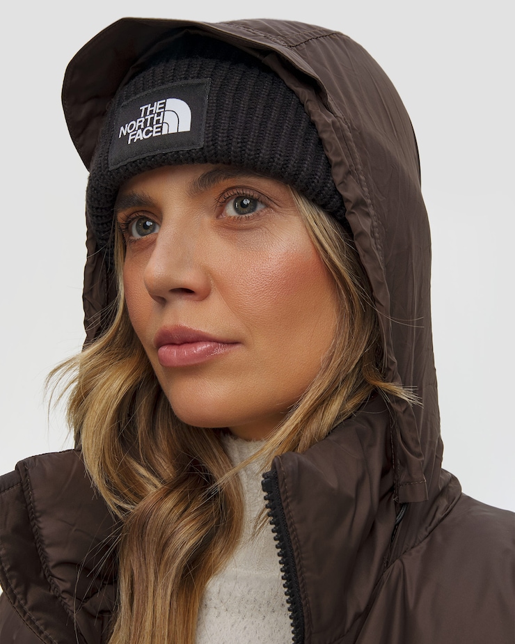 Dámská péřová bunda The North Face 1996 Retro Nuptse Jacket v hnědé barvě