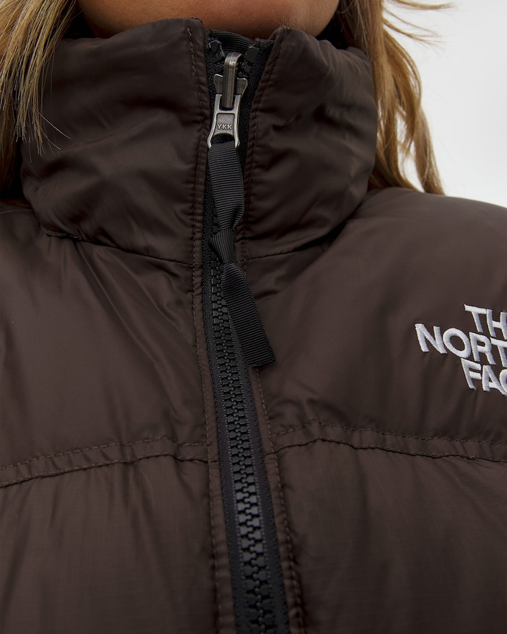 Dámská péřová bunda The North Face 1996 Retro Nuptse Jacket v hnědé barvě