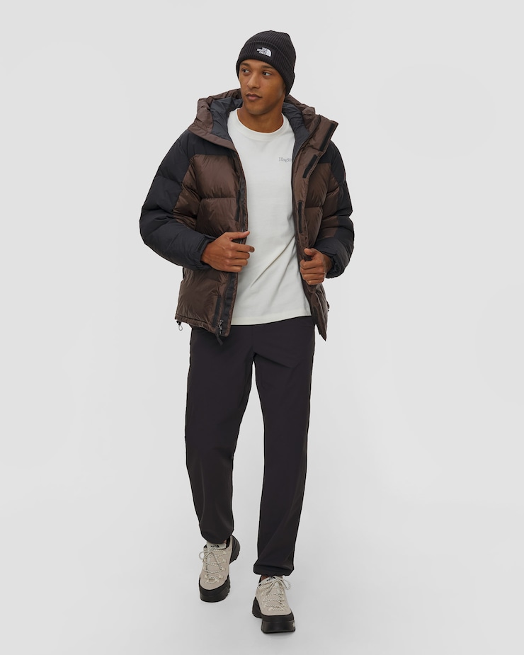 Parka puchowa męska The North Face Himalayan Down Parka brązowo-czarna