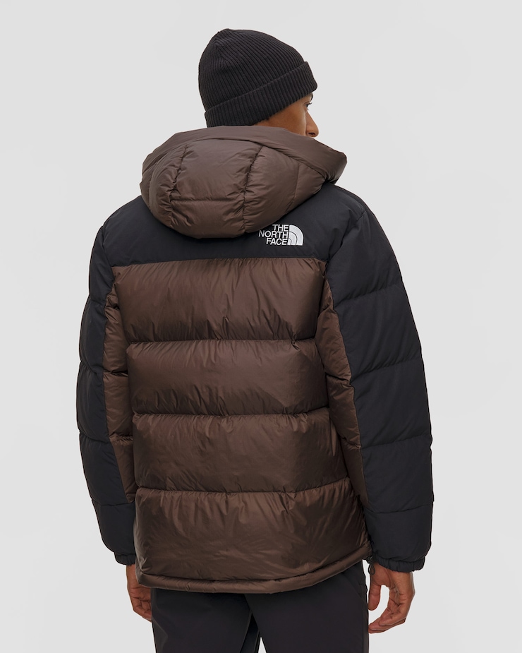 Parka puchowa męska The North Face Himalayan Down Parka brązowo-czarna