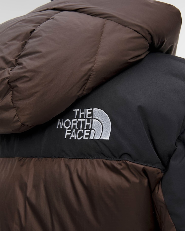 Parka puchowa męska The North Face Himalayan Down Parka brązowo-czarna