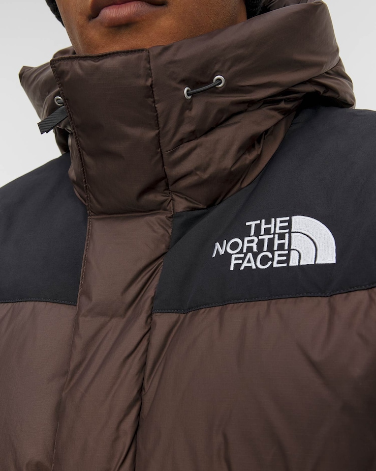 Parka puchowa męska The North Face Himalayan Down Parka brązowo-czarna