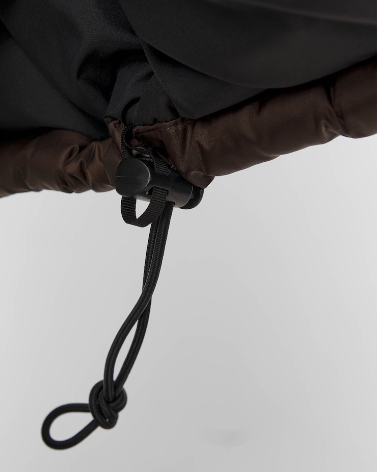 Parka puchowa męska The North Face Himalayan Down Parka brązowo-czarna