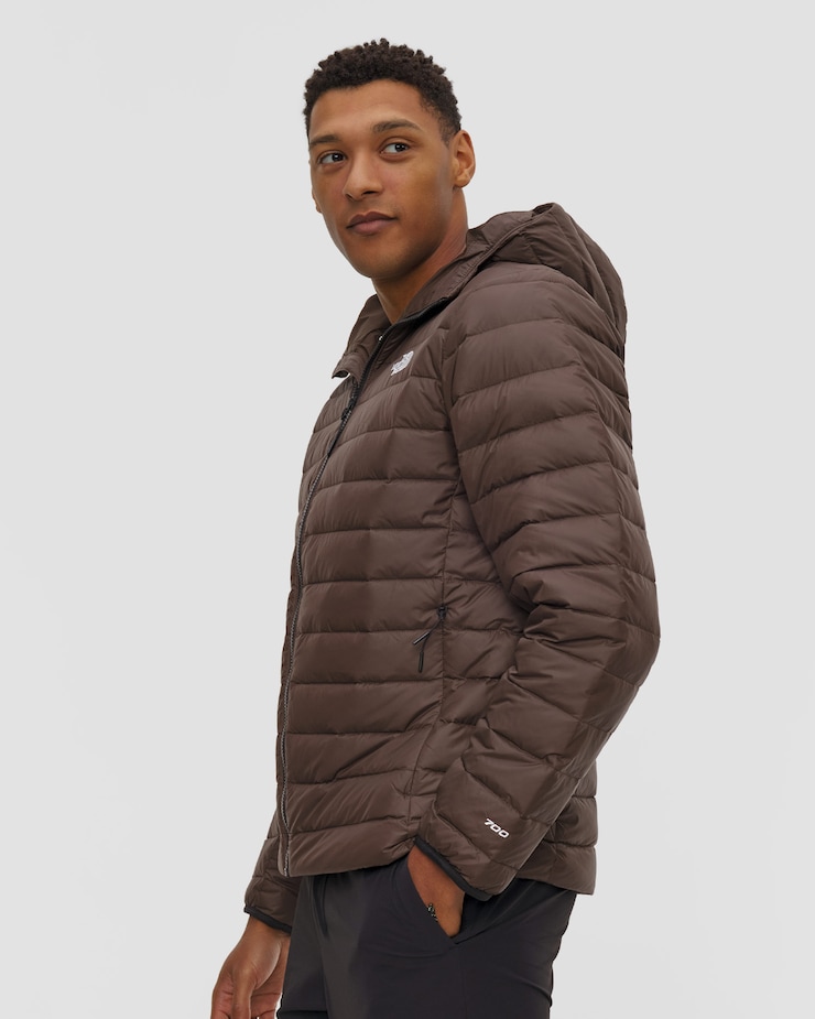 Kurtka puchowa męska The North Face Classic Down Hooded Jacket brązowa