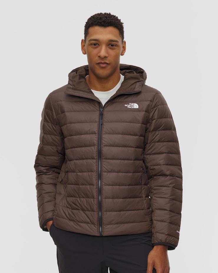 Kurtka puchowa męska The North Face Classic Down Hooded Jacket brązowa