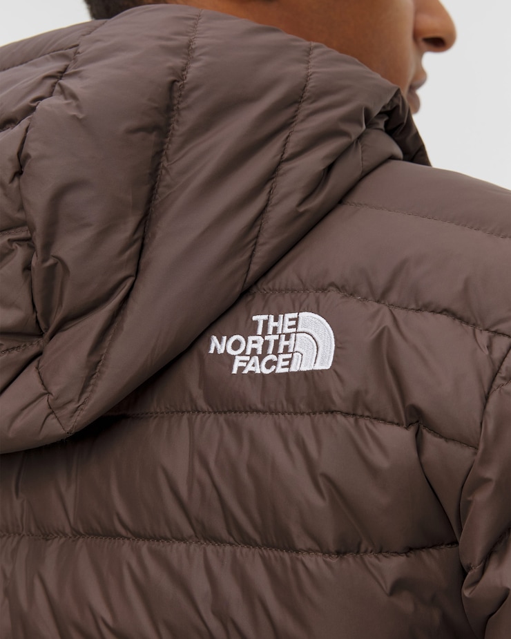 Kurtka puchowa męska The North Face Classic Down Hooded Jacket brązowa