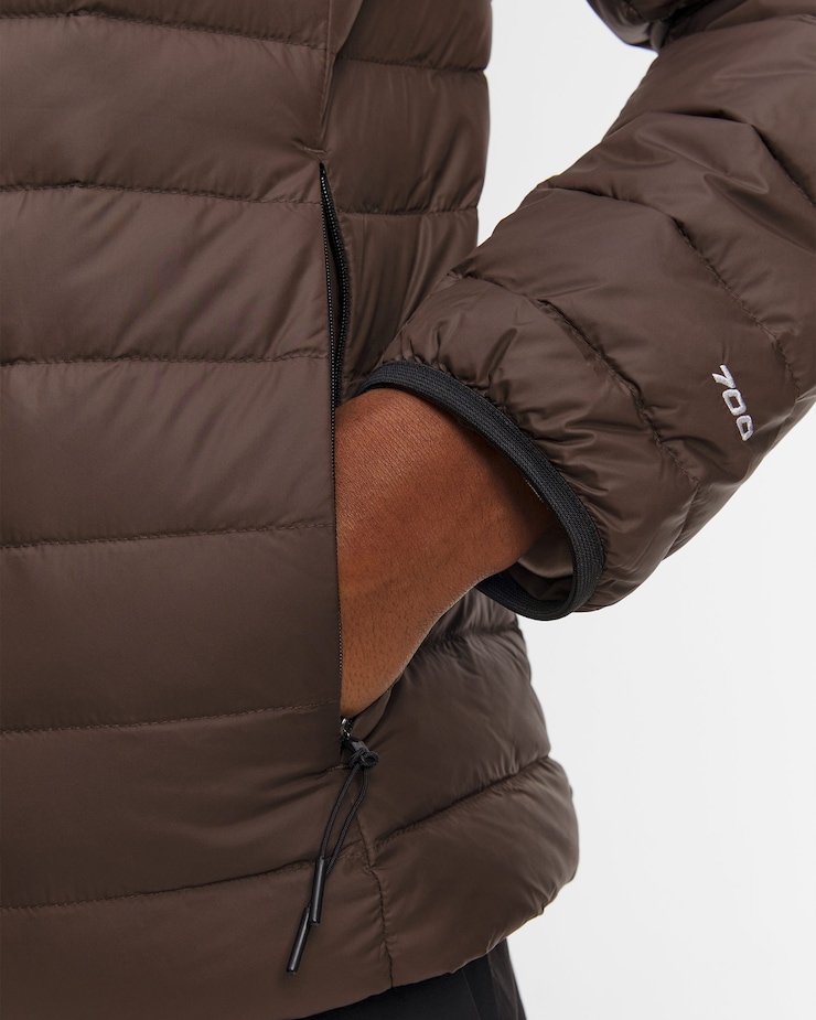 Kurtka puchowa męska The North Face Classic Down Hooded Jacket brązowa