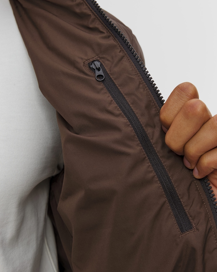 Kurtka puchowa męska The North Face Classic Down Hooded Jacket brązowa