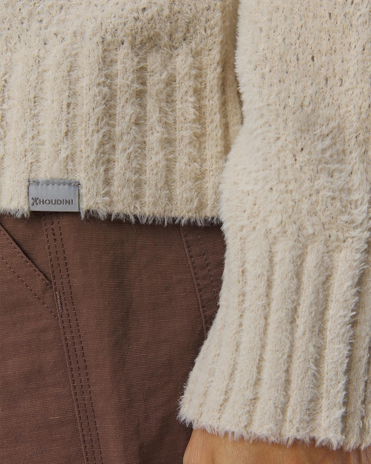 Maglione tecnico da donna Houdini Lykan Crew beige