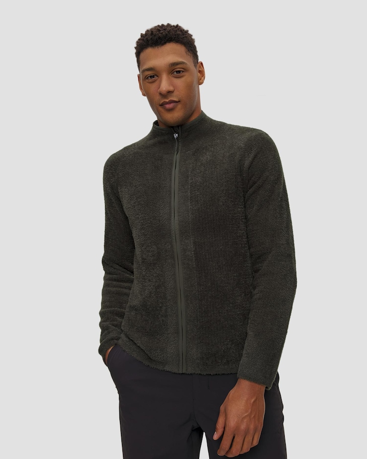 Bluză pentru bărbați Houdini Lykan Full Zip verde