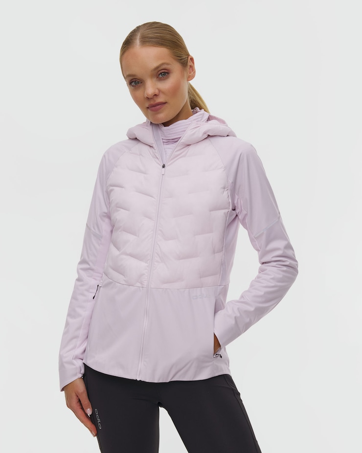 Světle růžová dámská bundomikina Odlo Zeroweight Insulator Jacket