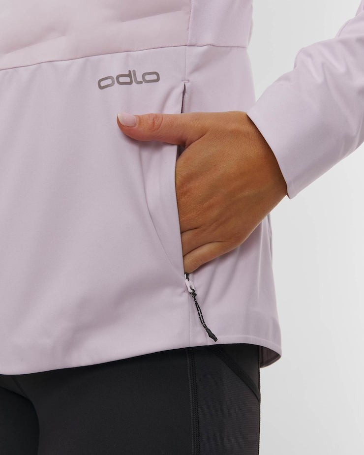 Světle růžová dámská bundomikina Odlo Zeroweight Insulator Jacket