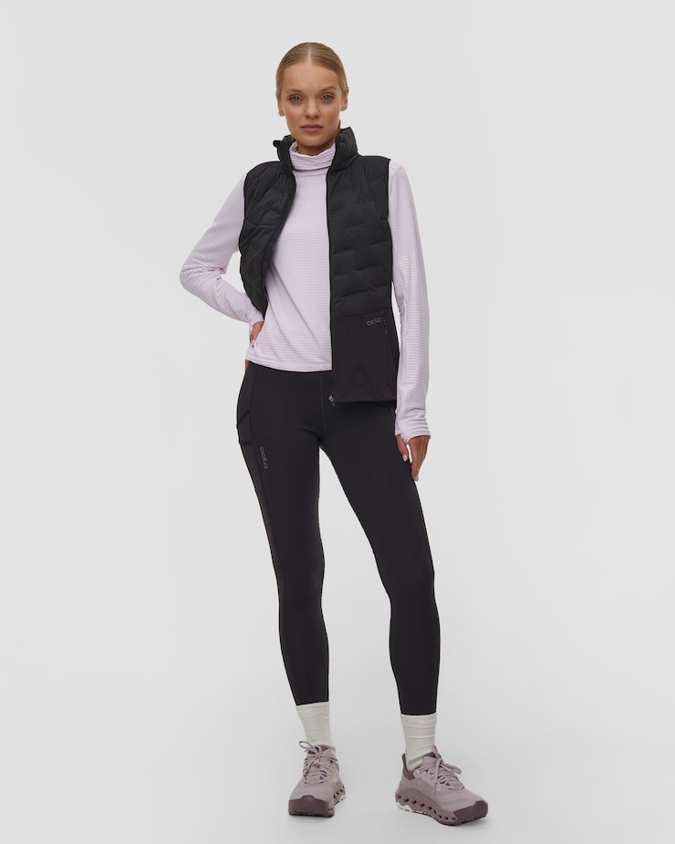 Gilet hybride pour femmes Odlo Zeroweight Insulator Vest noir