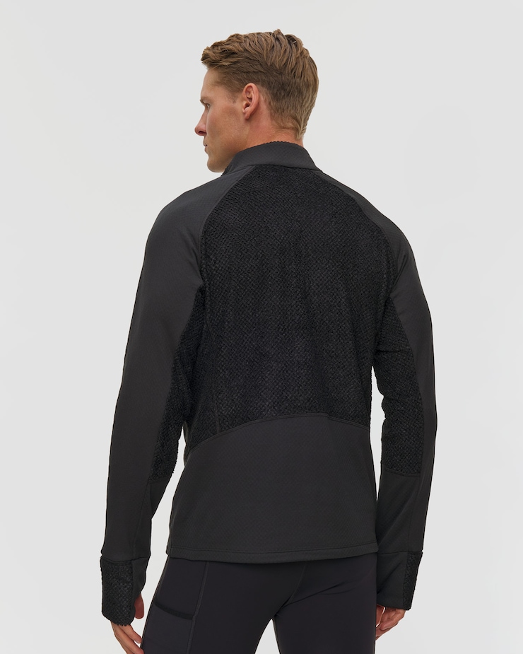 Pánská černá funkční mikina Odlo X-Alp Mid Layer 1/2 Zip