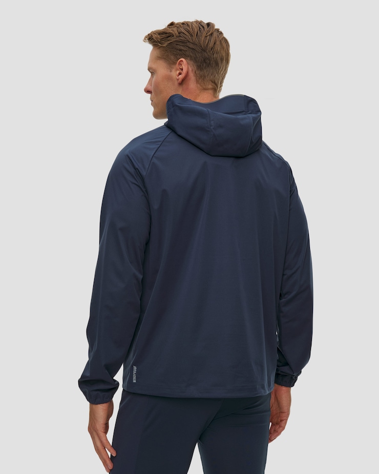 Tmavě modrá pánská nepromokavá větrovka Odlo Zeroweight Pro Windproof Anorak Jacket