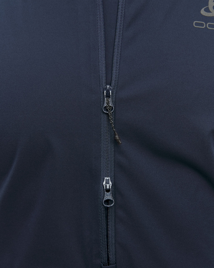 Tmavě modrá pánská nepromokavá větrovka Odlo Zeroweight Pro Windproof Anorak Jacket