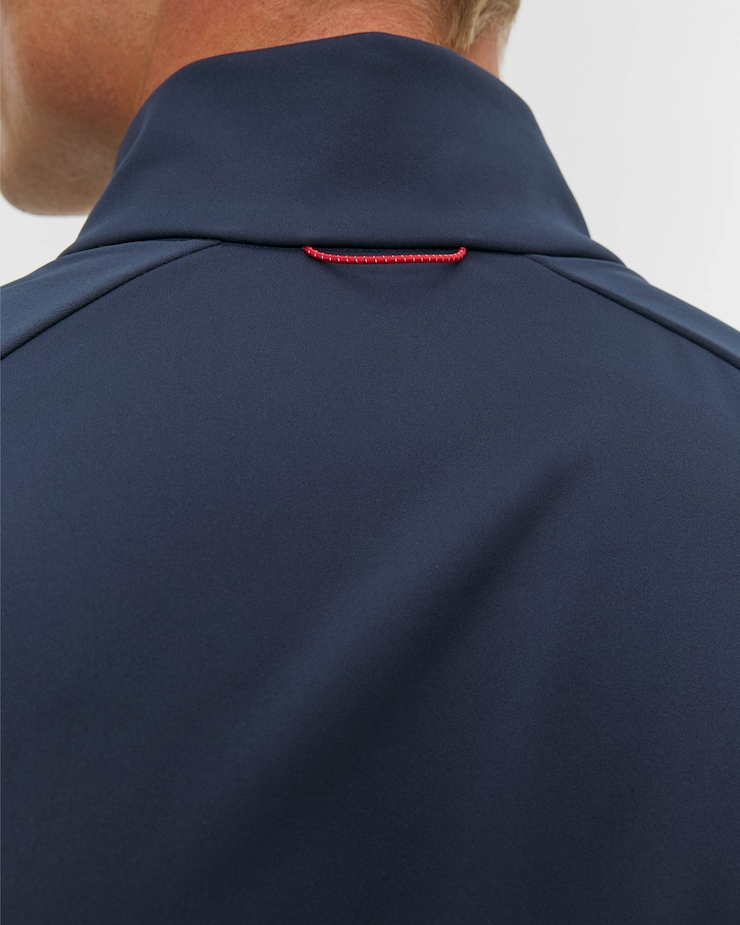 Tmavě modrá pánská běžecká větrovka Odlo Zeroweight Elite Windproof 80 Years Jacket
