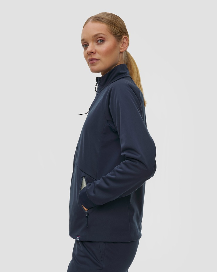 Giacca softshell da donna Odlo Zeroweight X-Warm Insulated 80 Years Jacket blu scuro