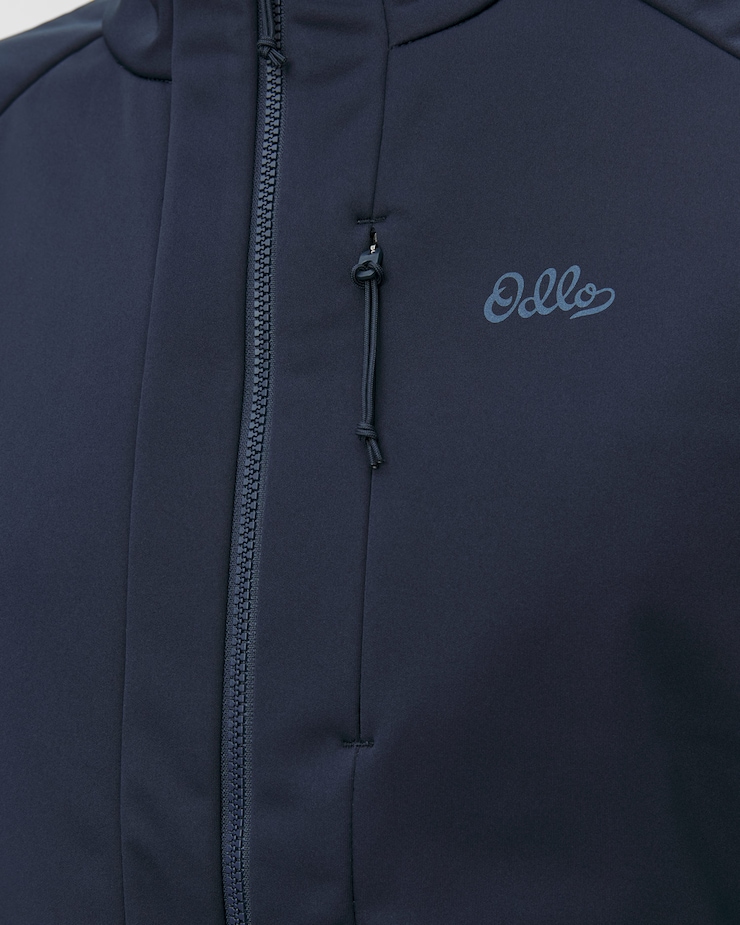 Veste softshell pour femmes Odlo Zeroweight X-Warm Insulated 80 Years Jacket bleu marine