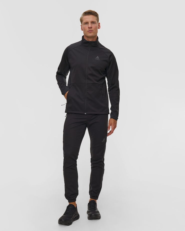 Pánské skitouringové kalhoty Odlo Essential Warm Pants v černé barvě