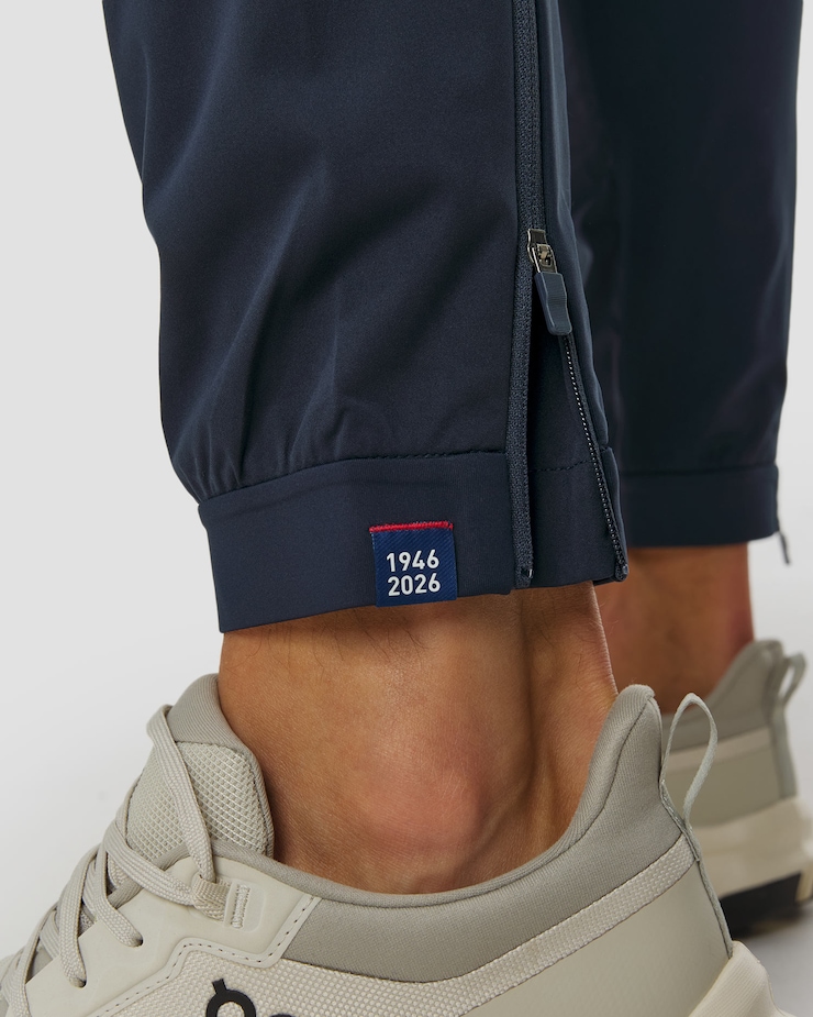 Tmavě modré funkční kalhoty Odlo Zeroweight Elite Windproof 80 Years Pants