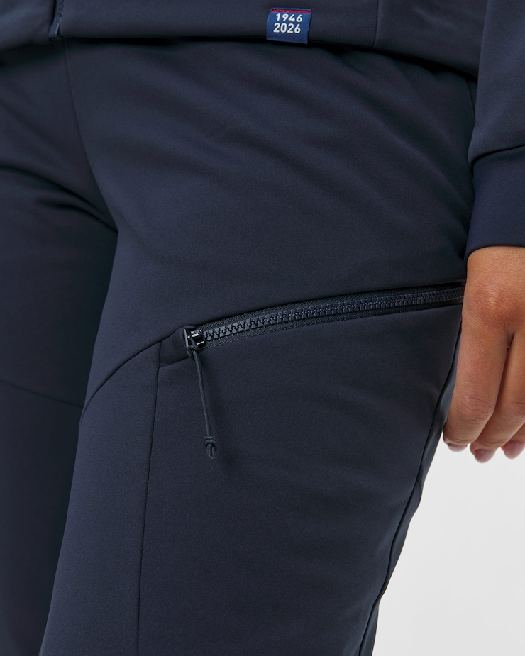Pantalon pour femmes Odlo Zeroweight X-Warm Insulated 80 Years de ski de fond bleu marine